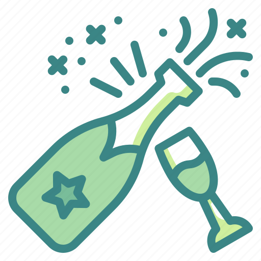 Bottle, celebration, champagne, drink, glass, success, wine icon - Download on Iconfinder