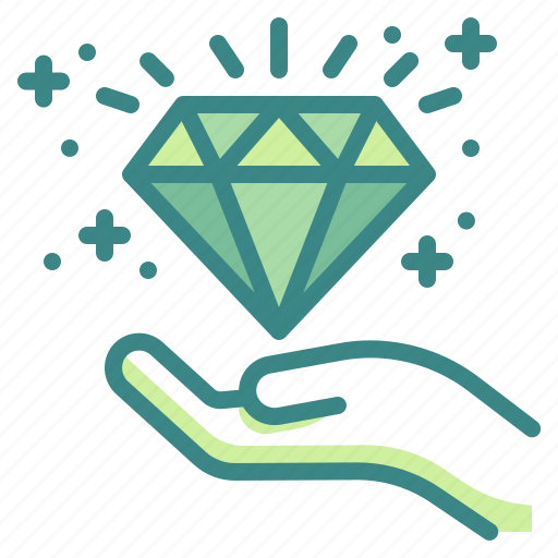 Award, champion, diamond, hand, jewelry, success, winner icon - Download on Iconfinder