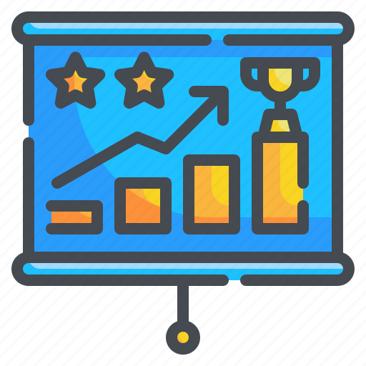 Arrows, chart, graph, report, statistics, success, trophy icon - Download on Iconfinder