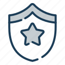 emblem, badge, star, shield, security