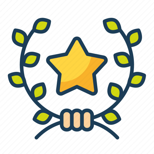 Wreath, quality, award, winner, premium icon - Download on Iconfinder