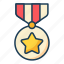 medal, reward, achievement, badge, emblem 
