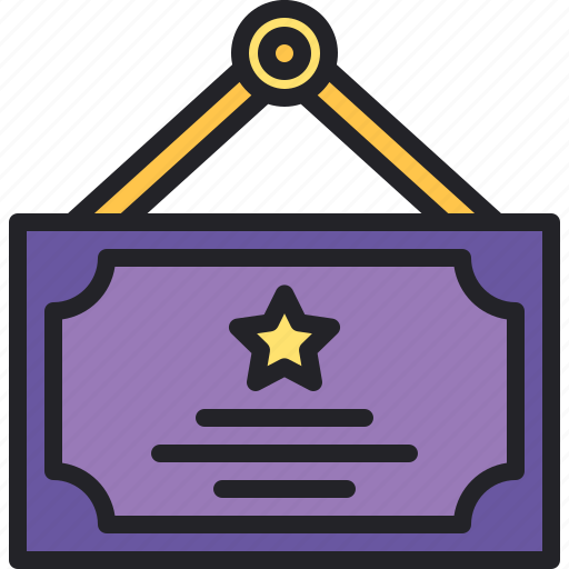 Award, certificate, degree, frame, license icon - Download on Iconfinder