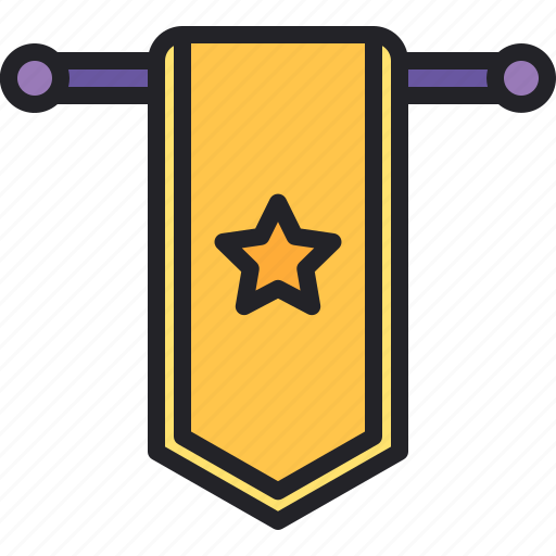 Award, banner, flag, star icon - Download on Iconfinder