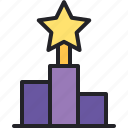 award, podium, reward, star, winner