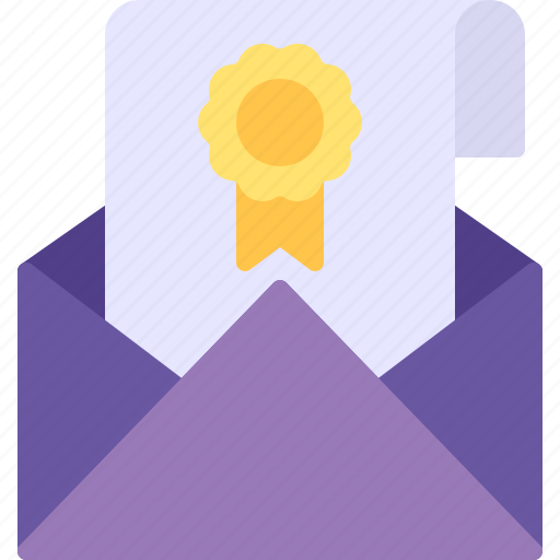 Award, certificate, email, mail, reward icon - Download on Iconfinder