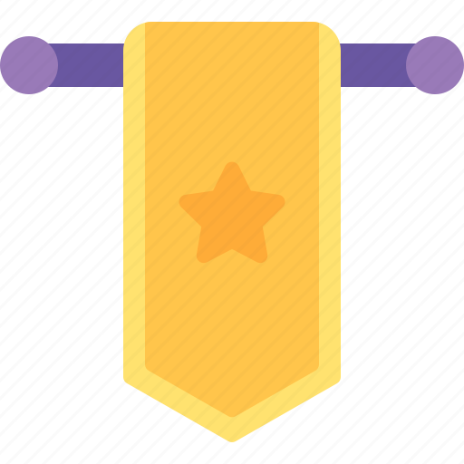 Award, banner, flag, star icon - Download on Iconfinder