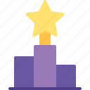 award, podium, reward, star, winner