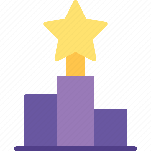 Award, podium, reward, star, winner icon - Download on Iconfinder
