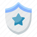emblem, badge, star, shield, security