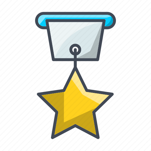 Medal, achievement, gold, prize, star, winner icon - Download on Iconfinder