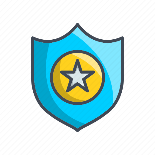 Shield, protect, protection, safety, star icon - Download on Iconfinder