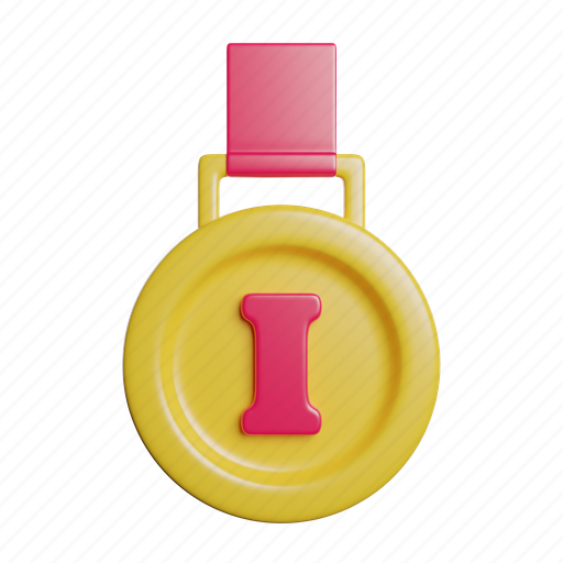 Medal, winner, prize, champion, reward, award, trophy 3D illustration - Download on Iconfinder