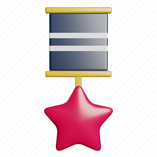 Medal, winner, prize, champion 3D illustration - Download on Iconfinder