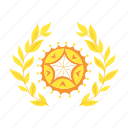 award, medals, reward, honors, award branch, champion, star