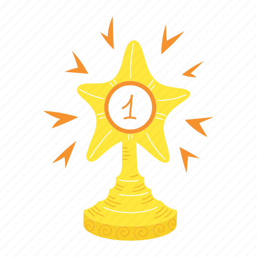 Award, star, golden figurine, victory, first place icon - Download on Iconfinder