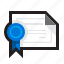 certificate, file, contract 