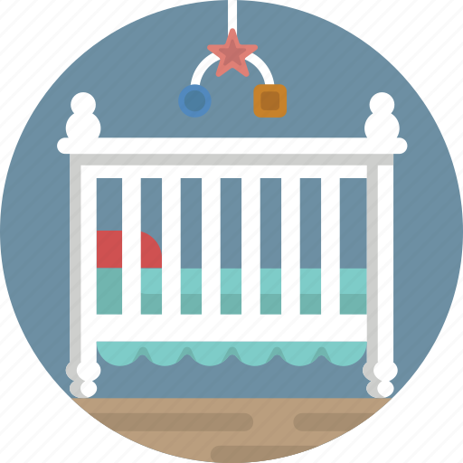 Crib, bed, baby, bedroom, child icon - Download on Iconfinder