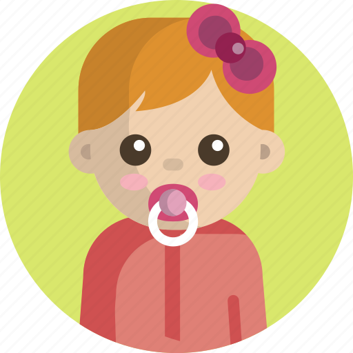 Pacifier, kid, girl, baby, child icon - Download on Iconfinder
