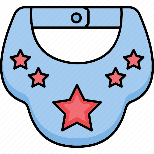 Baby apron, baby-bib, bib, cloth, apron, napkin, chest-covering icon - Download on Iconfinder