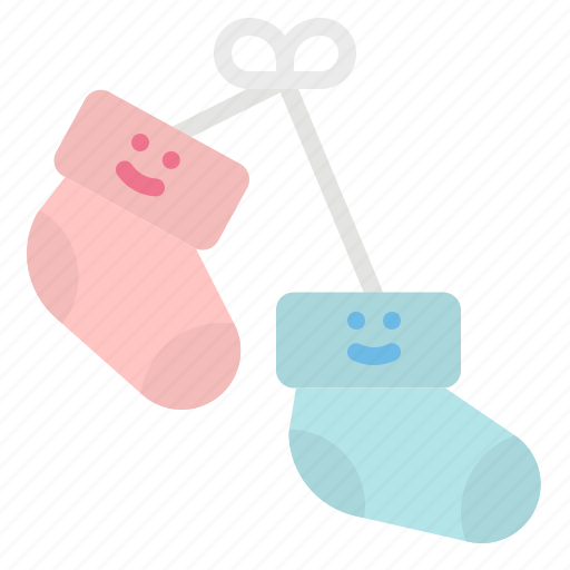 Baby, clothing, healthcare, kid, sock icon - Download on Iconfinder