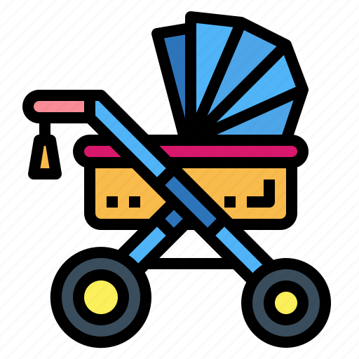 Baby, childhood, motherhood, stroller icon - Download on Iconfinder