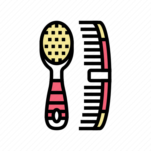 Comb, brush, accessories, baby, equipment, lotion icon - Download on Iconfinder