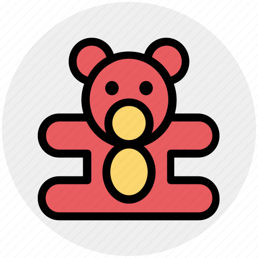 Bear, children, kids, teddy, teddy bear, toys icon - Download on Iconfinder