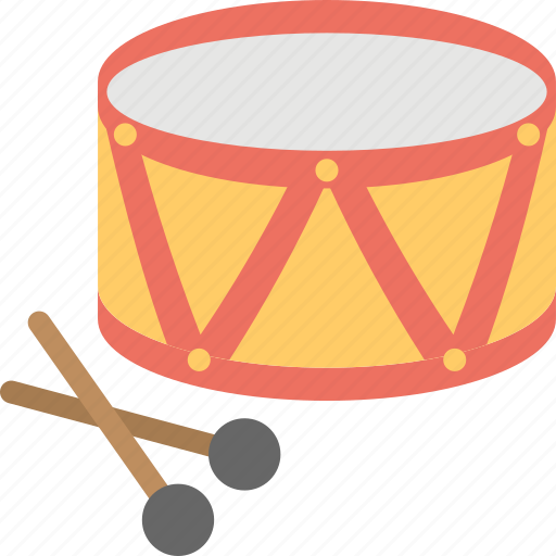 Drum with sticks, fun toy, kids toy, music toy, toy drum icon - Download on Iconfinder
