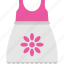 flat icon design of a little girl frock 