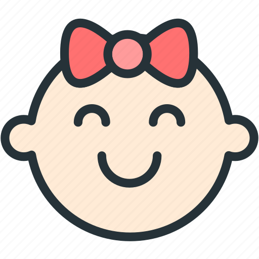 Baby, girl, smiling icon - Download on Iconfinder
