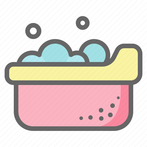 Bath, bathtub, baby, shower, bubble, infant icon - Download on Iconfinder