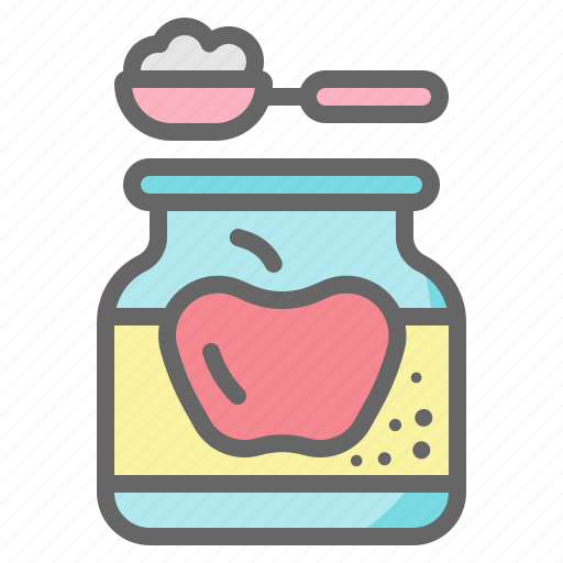 Food, meal, baby, fruit, apple, infant, feeding icon - Download on Iconfinder