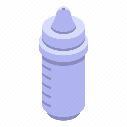Baby, bottle, cartoon, child, isometric, milk, silhouette icon - Download on Iconfinder