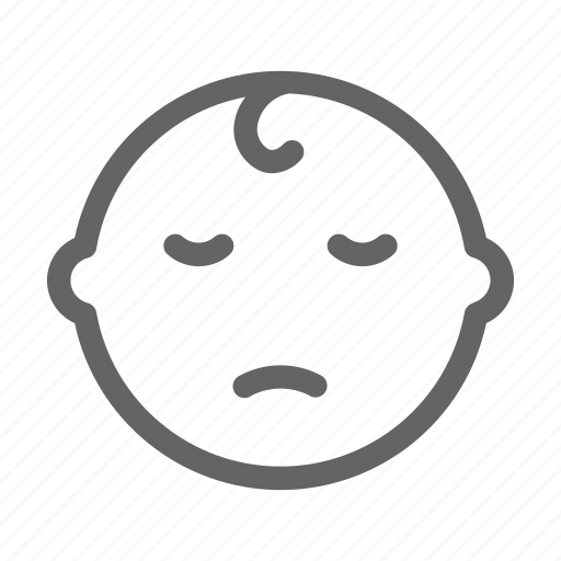 Baby, face, sad, emoji icon - Download on Iconfinder