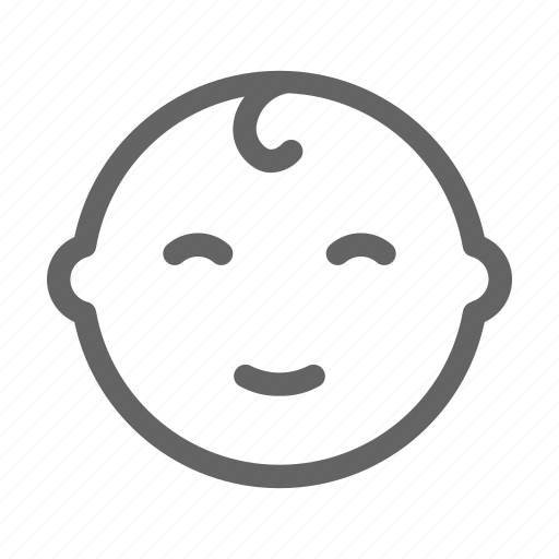 Baby, face, smile, emoji icon - Download on Iconfinder