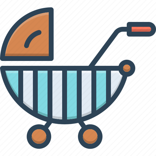 Buggy, care, carriage, infant, pushchair, straggler, stroller icon - Download on Iconfinder