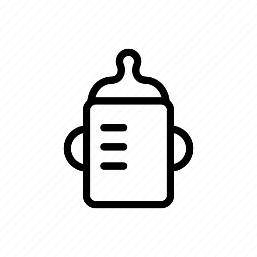 Baby, bottle, child, contour, silhouette icon - Download on Iconfinder