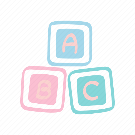 Block, alphabet, wooden, abc, baby, toy, doodle icon - Download on Iconfinder