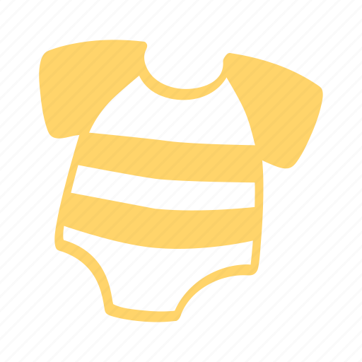 Cloth, baby, newborn, striped, doodle icon - Download on Iconfinder