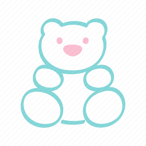 Teddy, bear, doll, toy, baby, doodle icon - Download on Iconfinder