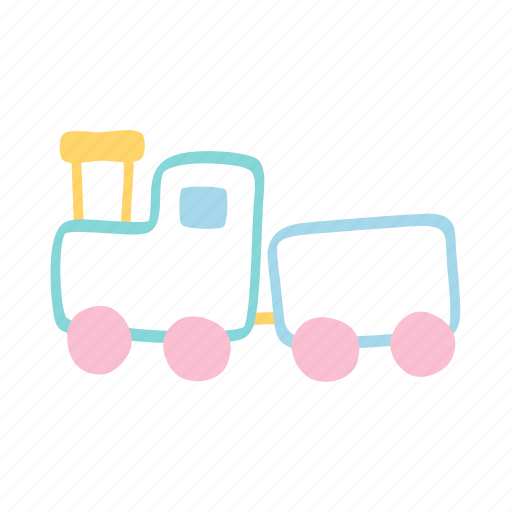 Train, toy, baby, play, transport, doodle icon - Download on Iconfinder