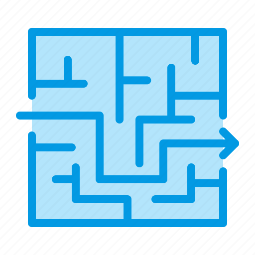 Labyrinth, maze, solution, strategy icon - Download on Iconfinder