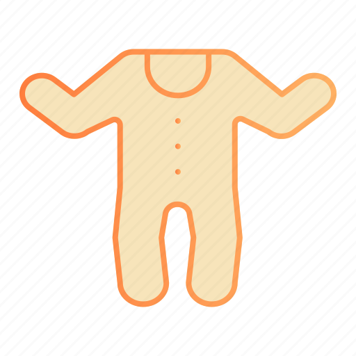 Baby, apparel, garment, infant, newborn, wear, jumpsuit icon - Download on Iconfinder