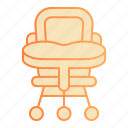 chair, baby, child, kid, seat, childhood, high, mobile, stool