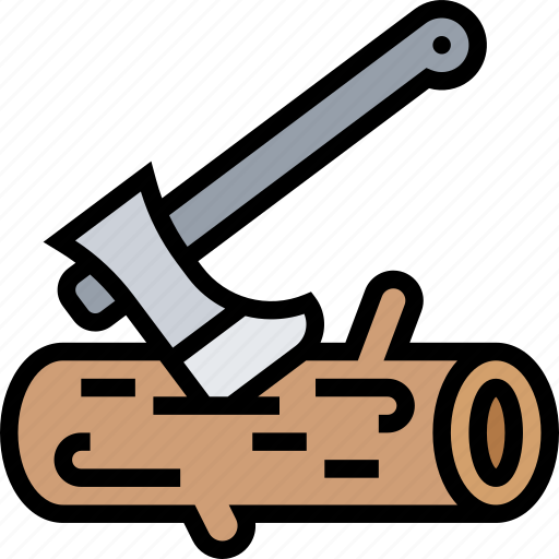 Axe, cut, timber, carpentry, sharp icon - Download on Iconfinder