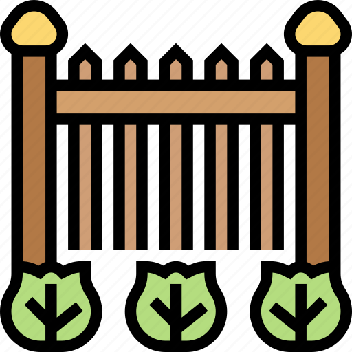Fence, barrier, boundary, garden, protection icon - Download on Iconfinder