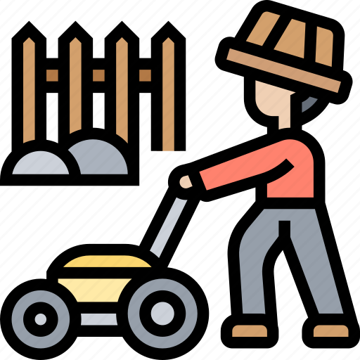 Lawn, mowing, cut, grass, garden icon - Download on Iconfinder