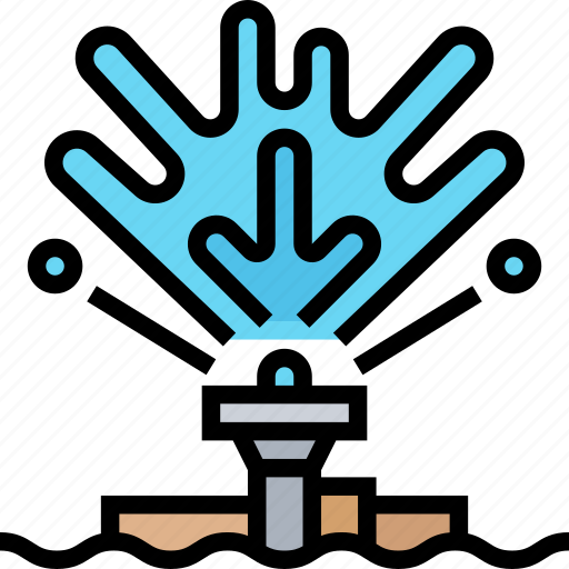 Sprinkler, water, irrigation, field, yard icon - Download on Iconfinder