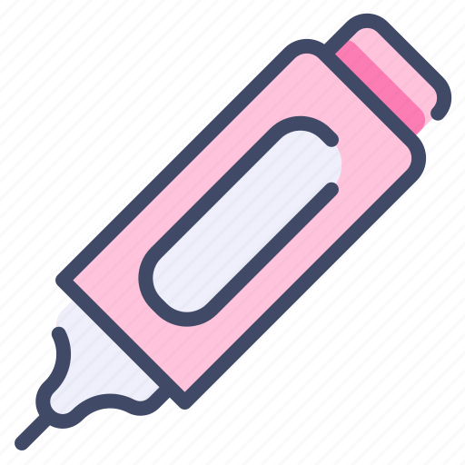 Correction, fluid, pen, stationary, tape icon - Download on Iconfinder